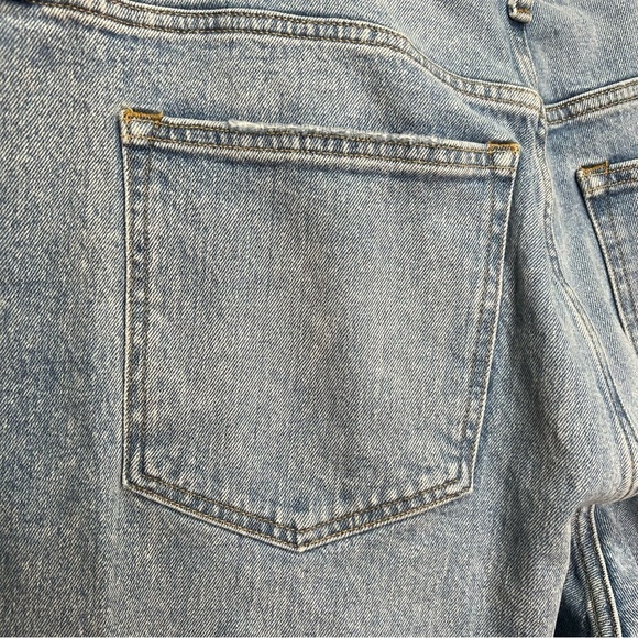 Abercrombie & Fitch The 90s Straight Ultra High Rise Jeans Distressed Size 18 - Picture 7 of 14